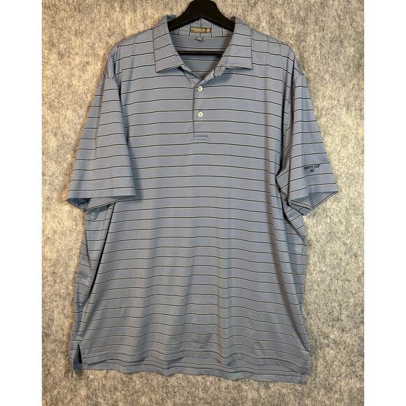Peter Millar Other - Peter Millar Summer Comfort Blue Striped Betty Cup Polo Shirt - XXL